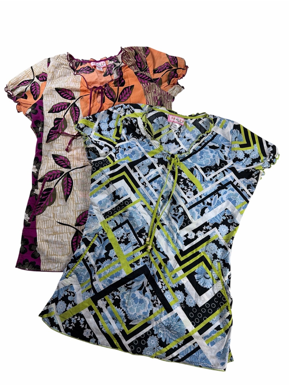 Koi by Kathy Peterson Women’s Floral Scrub Top Set of 2 Size XS